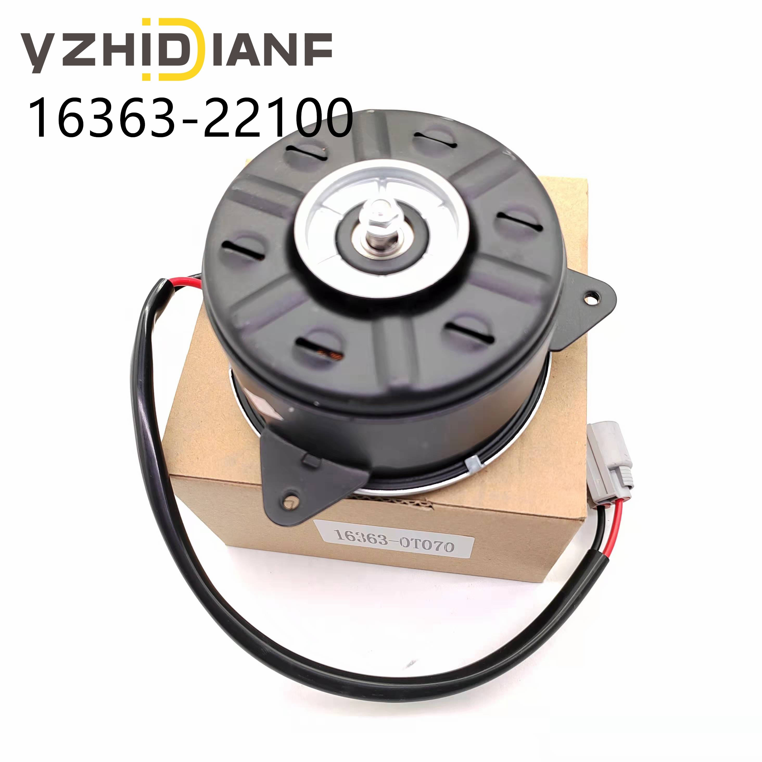 批发汽车冷却系统散热器风扇电机 16363-22100 168000-2560 适用于 2014-2018 丰田卡罗拉 SE LE